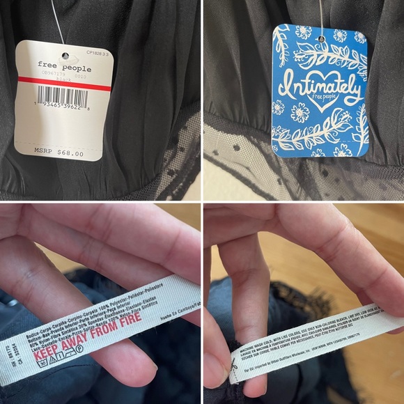 Free People Intimately Melrose Black Lace Backless Bodysuit XS - Picture 15 of 16